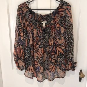H and M multi color top